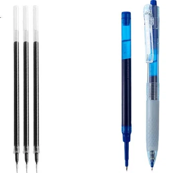 Гелевая ручка с выдвижным стержнем M&G Stationery, студенческая, 0,5 мм, синяя, большой объем чернил, быстросохнущая, ручка ST Signature, специальная ручка для экзаменов и офисного использования, синяя, 12 шт., 9001B