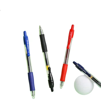 Гелевая ручка PILOT Retractable G2 с пулевидным наконечником, шариковая ручка для экзаменов и учебы, набор канцелярских принадлежностей для офиса BL-G2, черная, 0,38 мм, 6 шт.