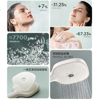 Ручний кисневий душ Honeywell з бульбашками високого тиску, молочно-білий, кисневий, ручний душ з бульбашками 2321