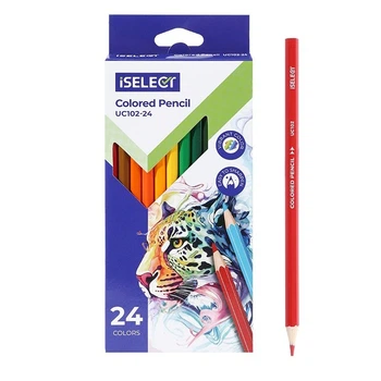 Карандаши цветные Deli UC102-24 iSelect 24 цвета