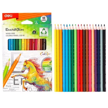 Карандаши цветные Deli EC113-18 Enovation 18 цветов