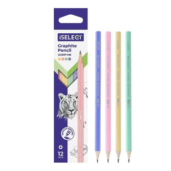 Чернографитовые карандаши Deli UC007-НВ iSelect, 12 шт.