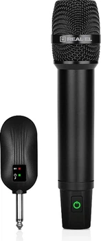 Микрофон Real-El KM-830 беспроводной 6.35 мм jack Чёрный (EL121900001)