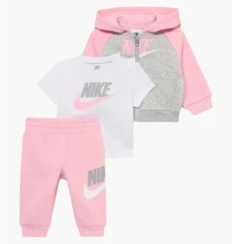 Спортивный костюм детский Nike Logo Tracksuit Pink/Grey 5 36N341-A0W