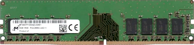 Оперативна пам'ять для ПК Micron 8GB DDR4 2666MHz UDIMM 1Rx8 (MTA8ATF1G64AZ-2G6J1)