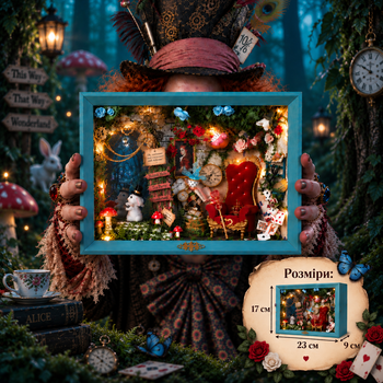 Румбокс Алиса в стране чудес Book Nook QIJIN Dream Moment 1205