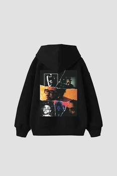 Худі LOYS толстовка оверсайз з принтом The Weeknd, Чорний S