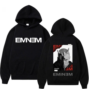 Худі LOYS унісекс оверсайз з принтом Емінем Eminem, Чорний M