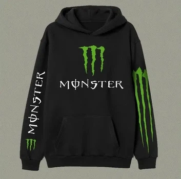 Худи LOYS толстовка оверсайз с принтом "Monster Energy", Черный M