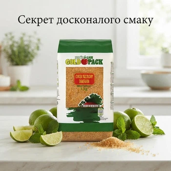Сахар тростниковый нерафинированный Gold Pack Demerara 1 кг