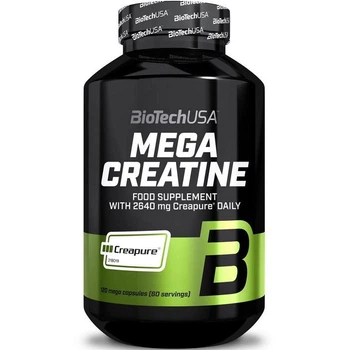Креатин BioTechUSA Mega Creatine Creapure 120 капсул (Угорщина) креатин моногідрат Creapure