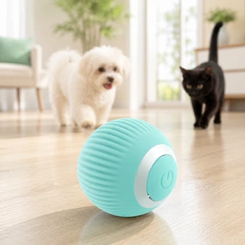 Интерактивный мяч PetGravity для котов с автоматическим движением, 2 режимами и USB Type-C