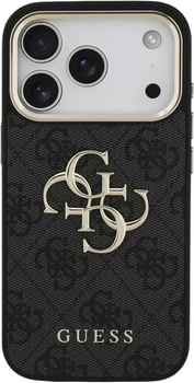 Etui Guess 4G Big 4G Classic Logo do iPhone 18 Pro / 17 Pro czarne złote (GUE005593)