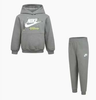 Спортивный костюм детский Nike Kids Knb B Nsw Hbr Futura Po Pant S 4 Серый 86M350-G3F