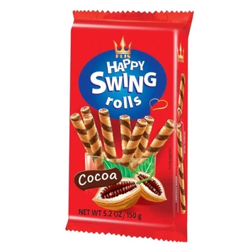 Вафельные трубочки Happy Swing Какао 150 г