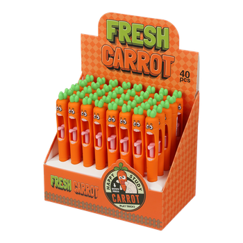 Ручка автоматична ZiBi Carrot "Морквинка" 0.5 мм синя гель (ZB.2293)