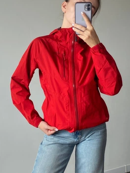 Жіноча мембранна куртка Outdoor Research Aspire Gore-tex трекінгова функціональна водовідштовхуюча червоного кольору Розмір XS