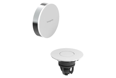Слив-перелив Hansgrohe Flexaplus наружная часть II для сифона на ванну chrome/white gloss 58187000
