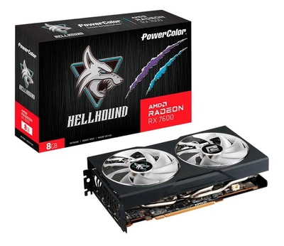 Видеокарта PowerColor Radeon RX 7600 Hellhound 8 GB GDDR6 (RX7600 8G-L/OC) EU