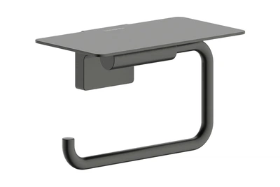 Держатель туалетной бумаги Hansgrohe AddStoris S brushed black chrome 41789340