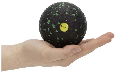 Масажний м'яч Actiget EPP 8 см ACT0096 Black/Green (LFACT0096)