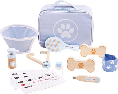 Zestaw do zabawy Bigjigs Toys Weterynarz 12 elementów 33002 (691621810026)