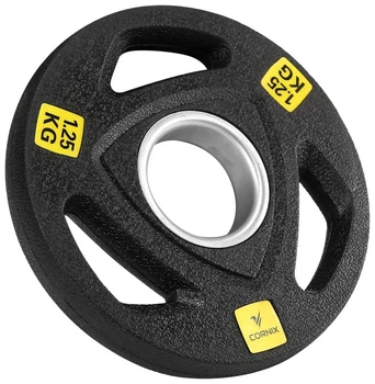 Диск олімпійський Cornix 1 x 1.25 кг 51 мм металевий, прогумований XR-0423 Black (LFXR-0423)