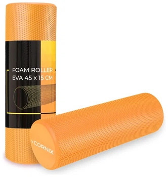 Масажний ролик Cornix EVA+ 45 x 15 см (валик, ролер) XR-0302 Orange (LFXR-0302)