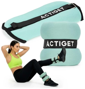 Обважнювачі-манжети для ніг та рук Actiget 2 x 1.5 кг ACT0129 Turquoise/Black (LFACT0129)