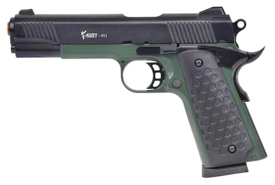 Стартовый пистолет KUZEY 911#2 Black/Green Grips