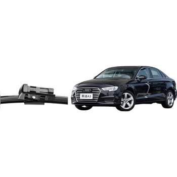 Спеціальні безрамні щітки склоочисників YITU для Audi A3, для Audi A3 [моделі 2014-2020], склоочисники, оригінальні заводські щітки склоочисників (1 пара), гумова накладка класу А