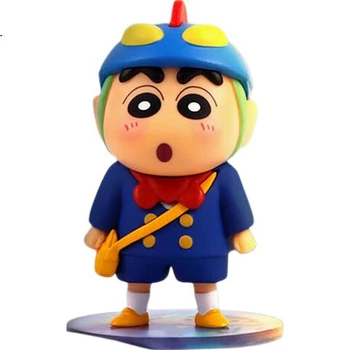 Миниатюрная фигурка MINISO Crayon Shin-Chan Dynamic Battle Series для украшения автомобиля, игрушка в закрытой коробке, подарок на день рождения для мужчин и женщин, в индивидуальной упаковке.