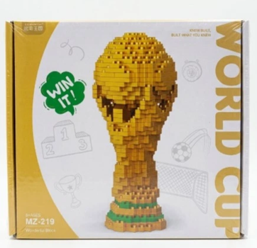 Конструктор World Cup MZ-219 Кубок чемпіонату світу з футболу, мініблоки, 3D модель трофея, 6+