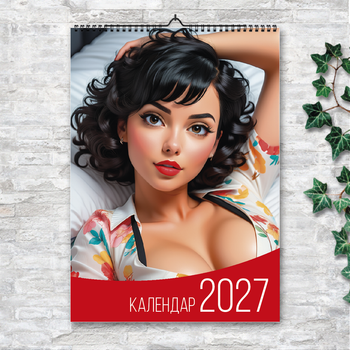 Календарь А3 перекидной настенный Пин ап 13 листов ENTERSTORE (art. 250144)