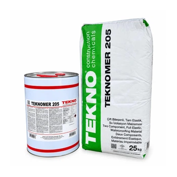Гидроизоляция эластичная цементно-полимерная Teknomer 205 (25 кг+10 л)