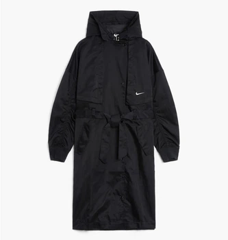 Куртка женская Nike Sportswear Essentials Trench Jacket S Чорний FB4521-010