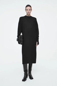 Сукня жіноча COS merino wool midi dress 1242285001 XS Чорний