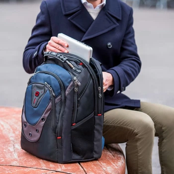 Рюкзак Wenger Ibex 17" Black/Blue (WRT_600638)