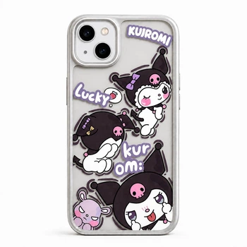 Силиконовый чехол Kuromi (Sanrio) для iPhone 14