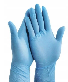 Перчатки нитриловые CEROS BLUE, 3.5G, размер L, 100шт/уп
