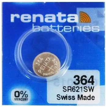 Батарейка Renata 364 SR621SW (G1), 1 шт., 1,55 В