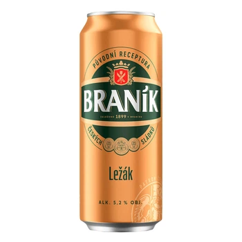 Пиво Branik Lezak 12 (світлий лагер 24 жб по 0,5л, Чехія).
