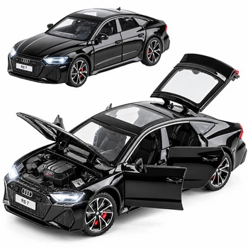 Машинка Audi RS7 игрушка моделька металлическая коллекционная 15 см Черный (8960554)