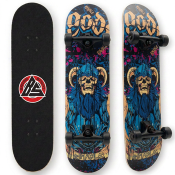 Скейтборд дерев'яний скелет BavarSport Skateboard Skeleton 4411-15 розмір 78х20 см