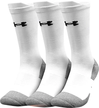 Носки Under Armour мужские спортивные средней высоты утолщенные нескользящие, белые, 3 пары, размер 39-43