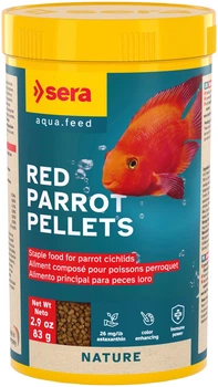 Корм для акваріумних риб Sera Red Parrot для риб Червоний папуга, гранули, 250мл/83г