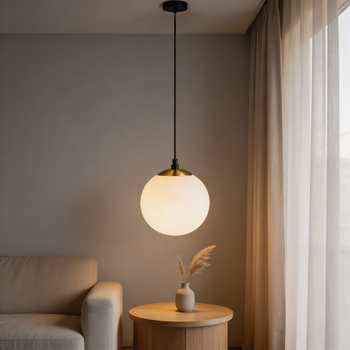 Потолочный подвес LIGHT SET OBRIY D200 E27 1X40W 200x1000мм черный/белый/золото 630х155х1200 мм