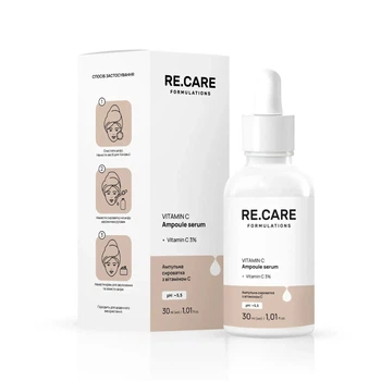 Ампульна сироватка з вітаміном С Vitamin C Ampoule Serum RE.CARE 30 мл 4823109411296