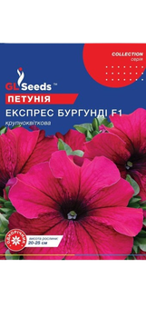 Насіння Петунії F1 Експрес Бургундi (10шт)
