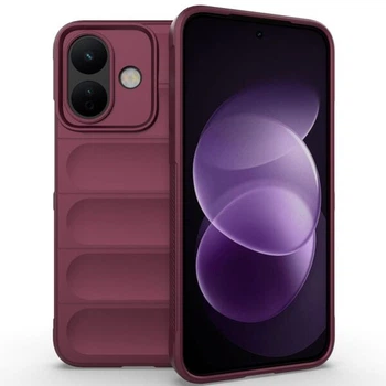 Силиконовый (TPU) чехол Deexe Terra Case для Xiaomi Redmi Note 17 Pro - Wine Red